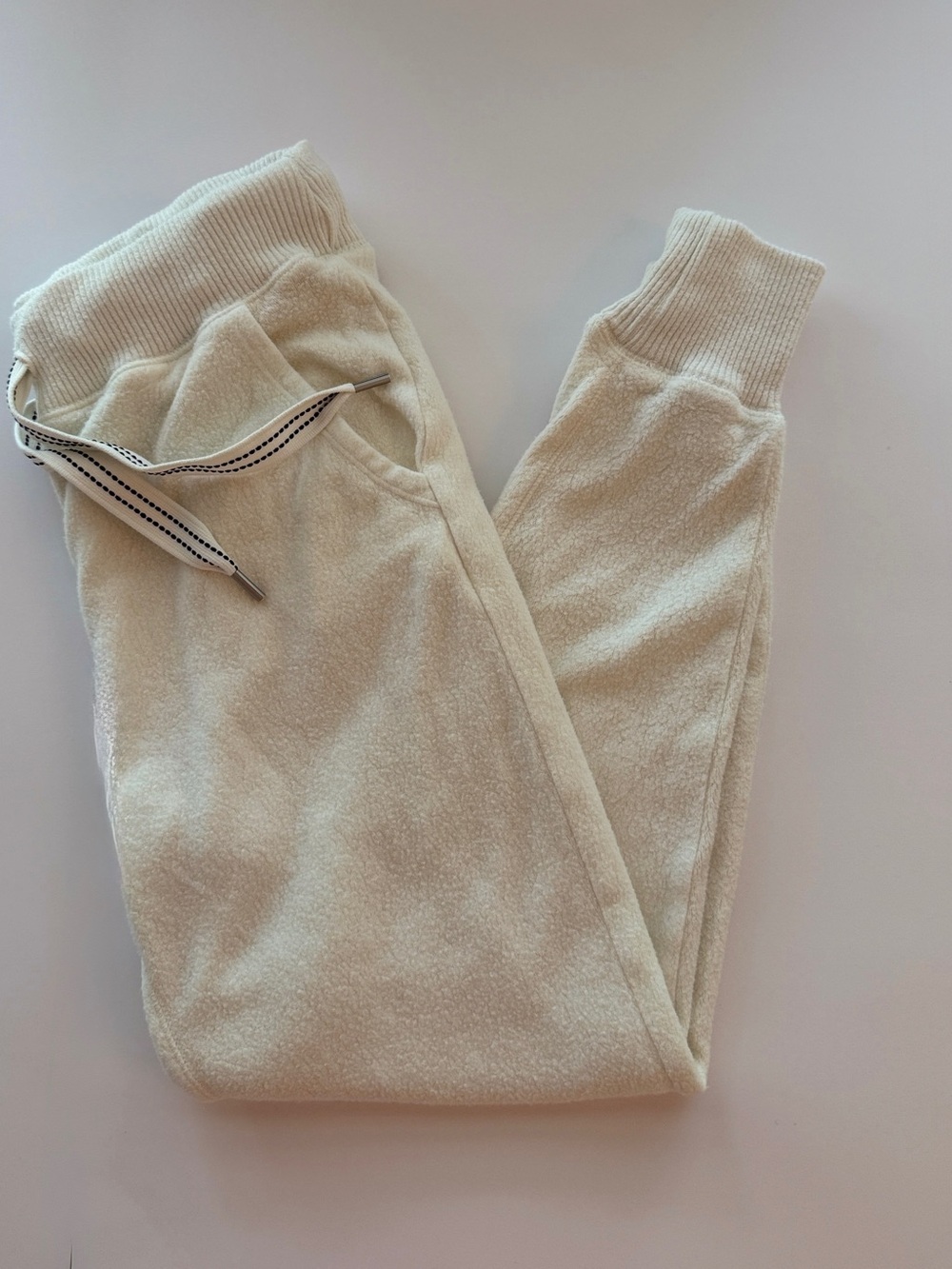 Aerie Cream Jogger Sweatpants XS Cotton Modal Lounge Pants - Picture 6 of 9